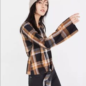 Nwt plaid madewell top